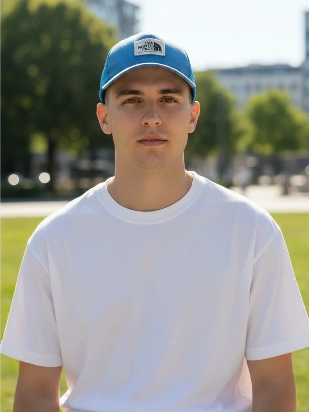 The North Face Men’s FlexFit Blue Classic Trucker Hat